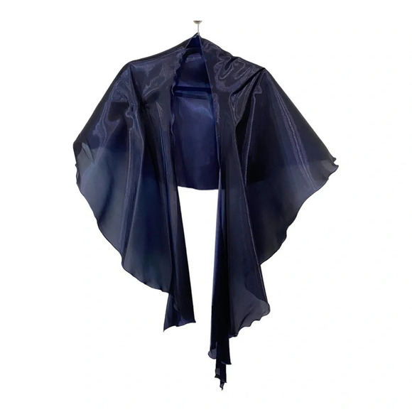 Formal Navy Blue Cover Up Wrap Laura Petites - Picture 3 of 7